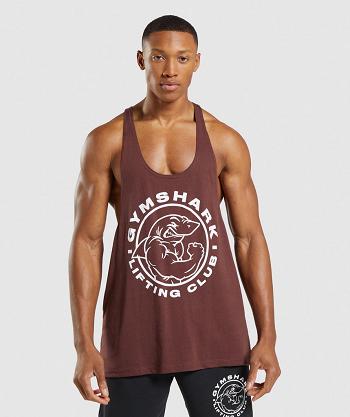 Stringers Gymshark Legacy Hombre Rosas Marrones | CO 3581FDN